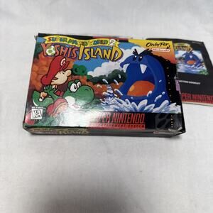Nintendo Super Mario World 2: Yoshi's Island SNES BOX Manual NTSC-U/C
